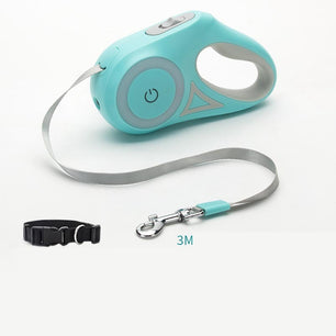 Retractable Leash & Collar Set