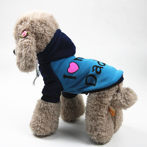 'I Love My Dad' Pet Hoodie
