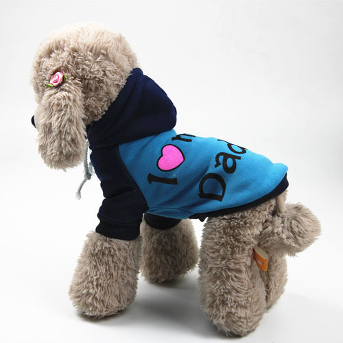 'I Love My Dad' Pet Hoodie